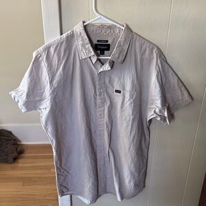 Brixton Men's Short-Sleeve Button-Up Shirt in Khaki